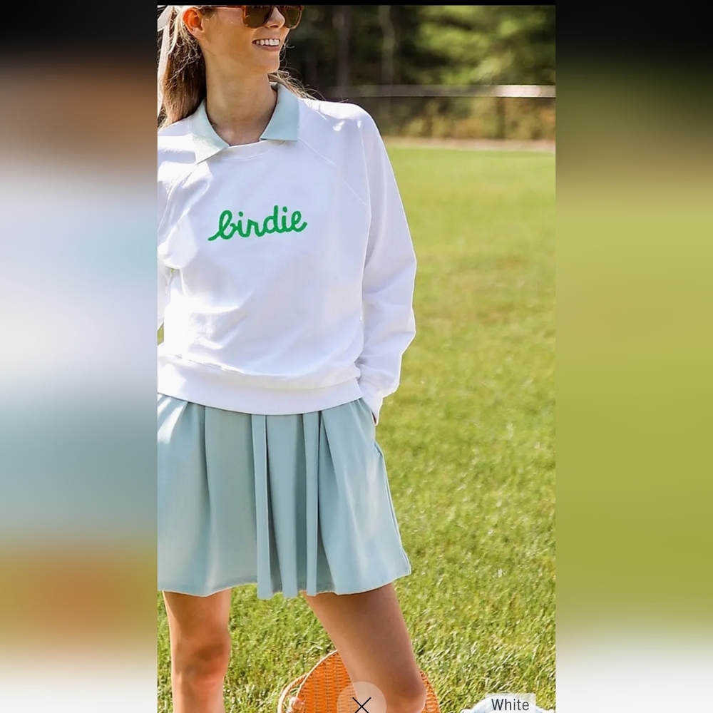 Ame & Lulu Love All "Birdie" Sweatshirt  Size S NWT